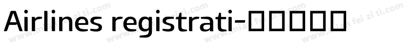 Airlines registrati字体转换